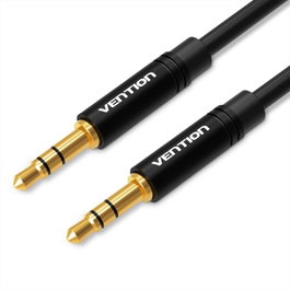 Vention Cable Estéreo Jack 3.5 mm Macho a Jack 3.5 mm Macho 1m Negro BAKBF